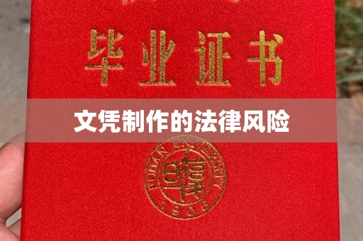 永春文凭制作的法律风险